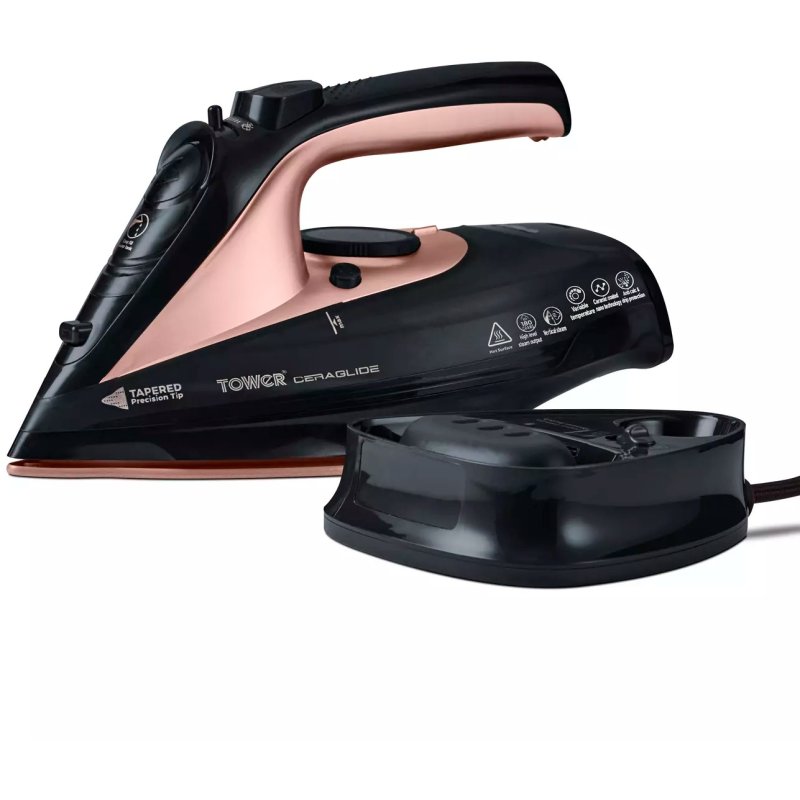 Tower Rose Gold Corded/Cordless Iron