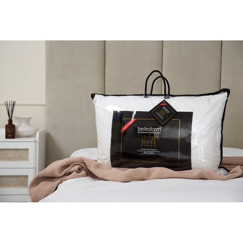 Belledorm Luxury Duck Feather Pillow Pair