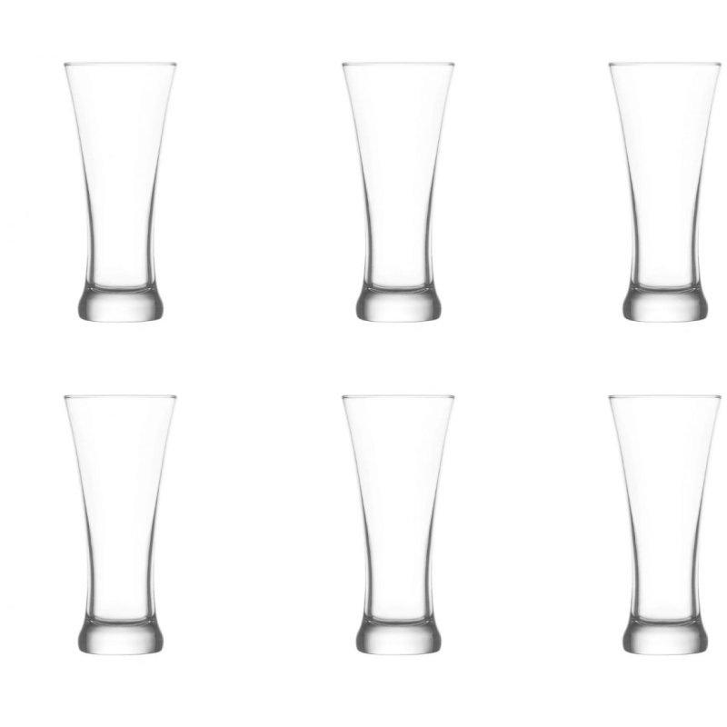 Lav Set Of 6 380Cc Beer Glasses
