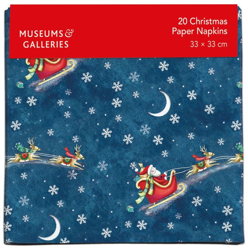Museum & Galleries Museum & Galleries Santa Over The Rooftops Napkins Pack of 20