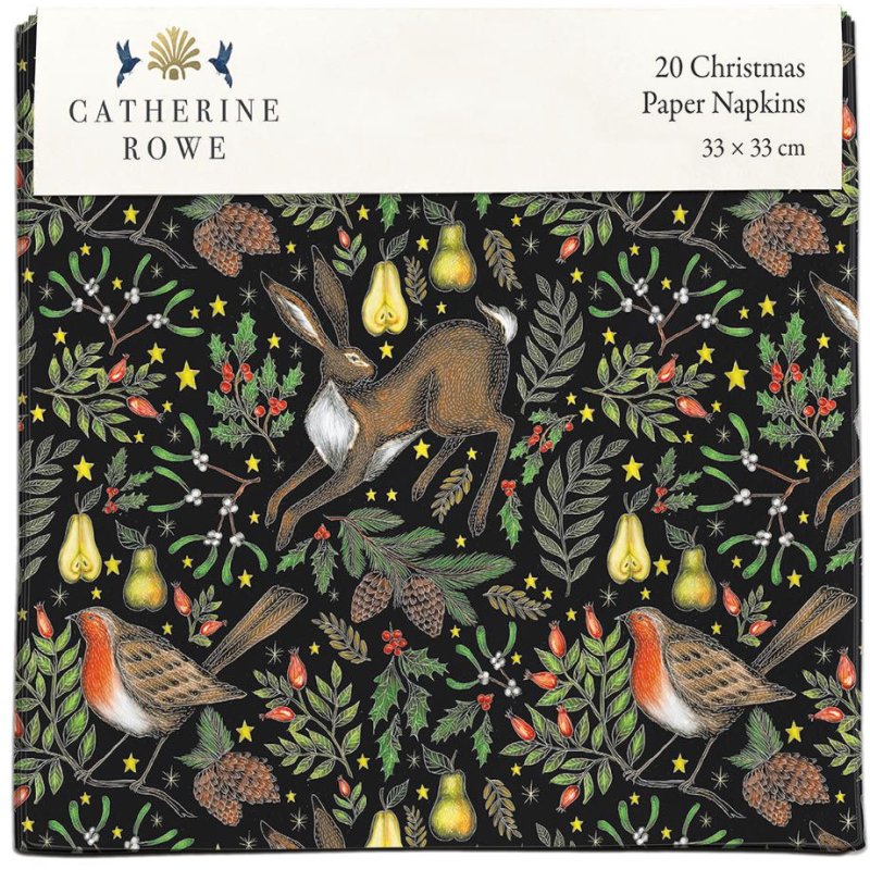 Museum & Galleries Christmas Garden Napkins Pack Of 20