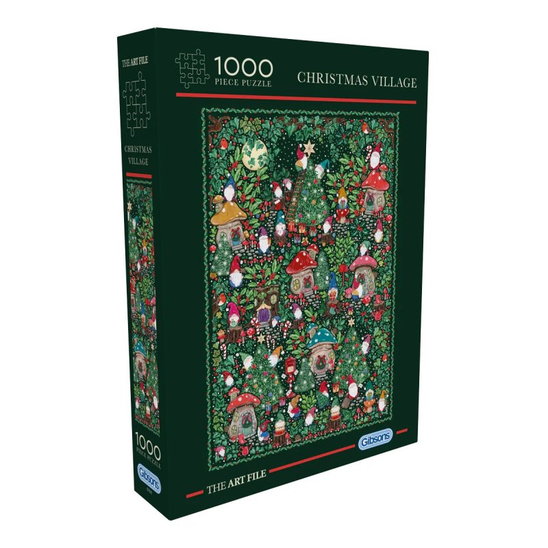 Gibsons The Art File Christmas Village 1000Pc Puzzle
