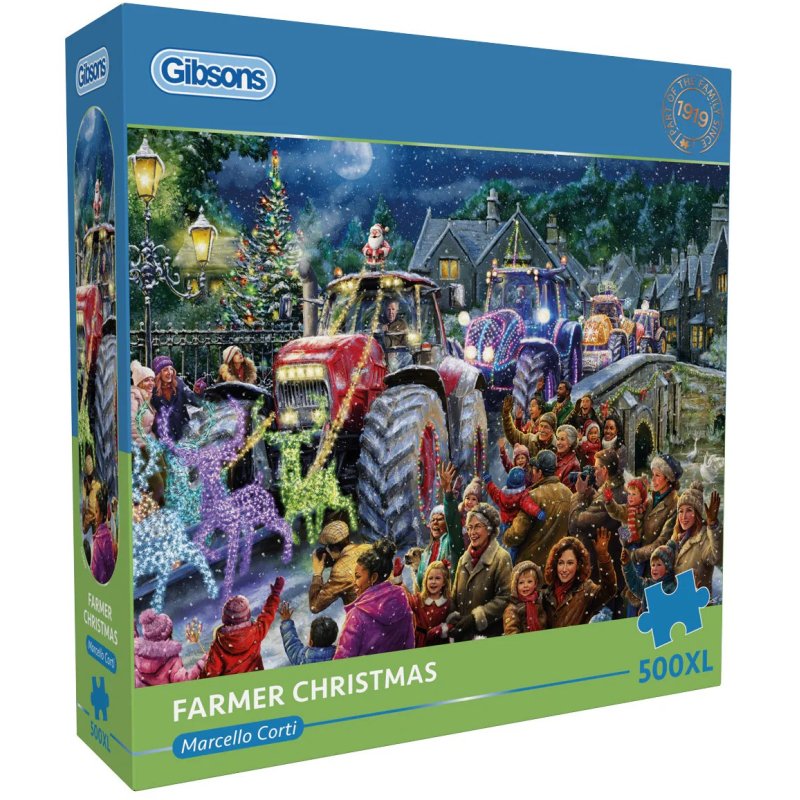 Gibsons Farmer Christmas 500Pc Puzzle