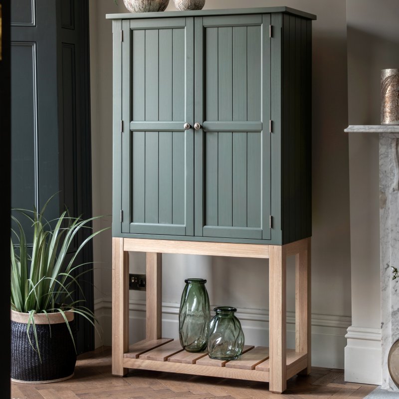 Gallery Direct Eton 2 Door Cupboard In Moss lifestyle image