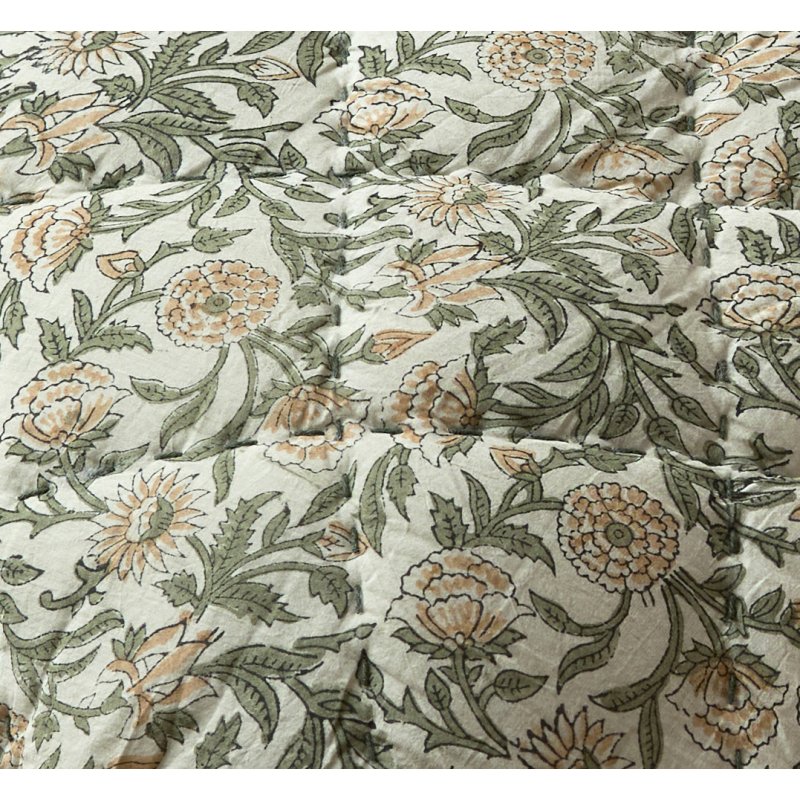 Waltons Waltons Rosamund Hand Block Print Bedspread