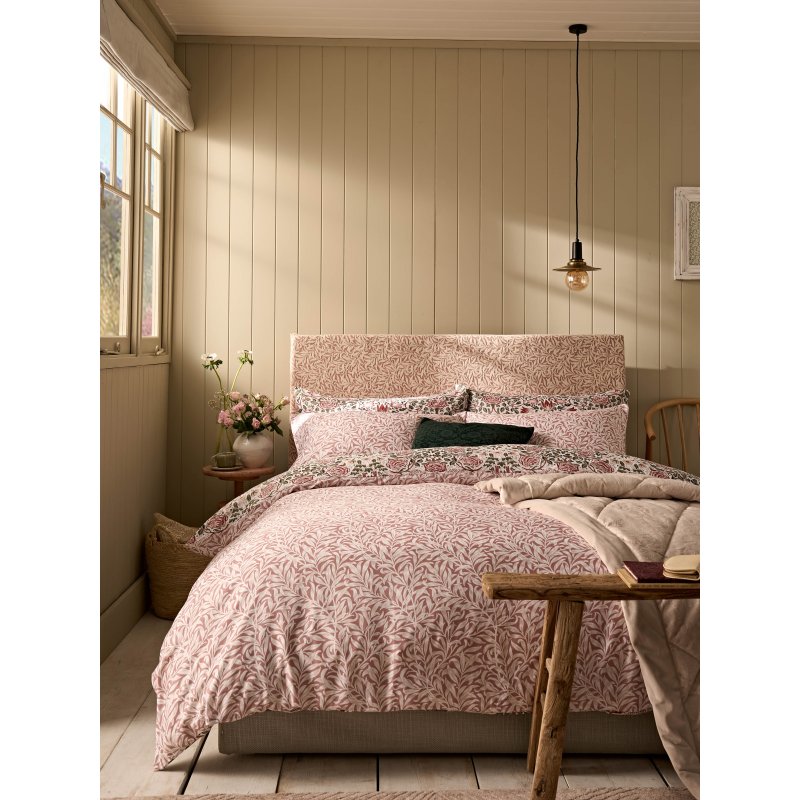 William Morris At Home William Morris At Home Rose Brick Pink Duvet Cover Set