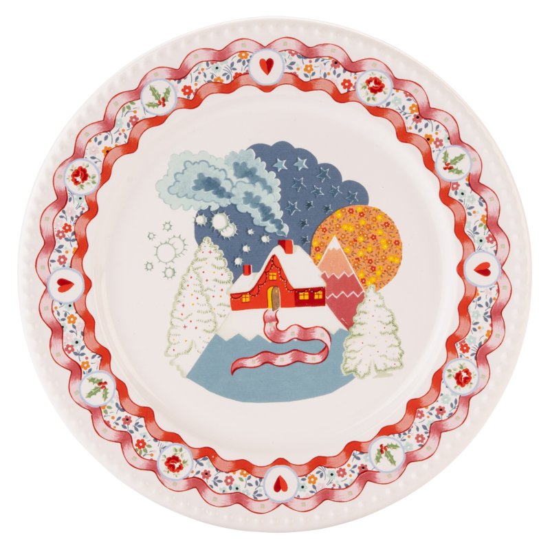 Cath Kidston Cath Kidston Christmas Journey Side Plate