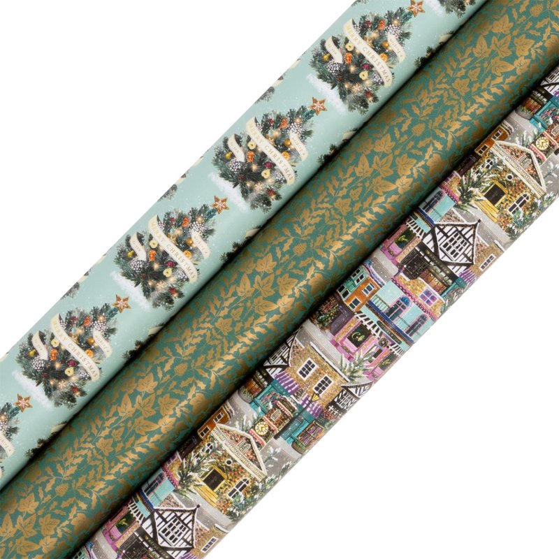 GLICK Glick Divine December Assorted 4M Roll Wrap
