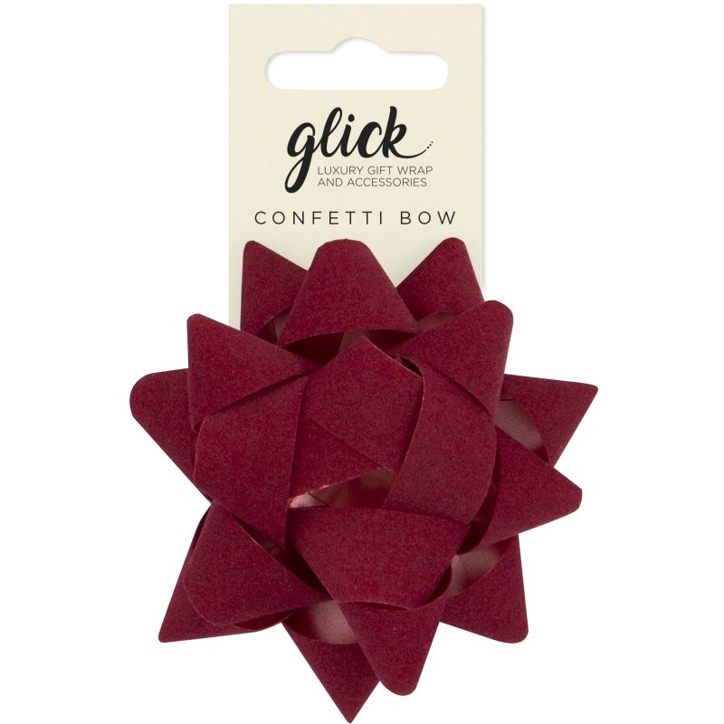 GLICK Glick Red Velvet Confetti Bow