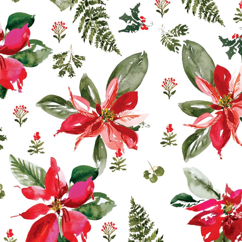 GLICK Glick Perfect Poinsettia Napkins 20Pk