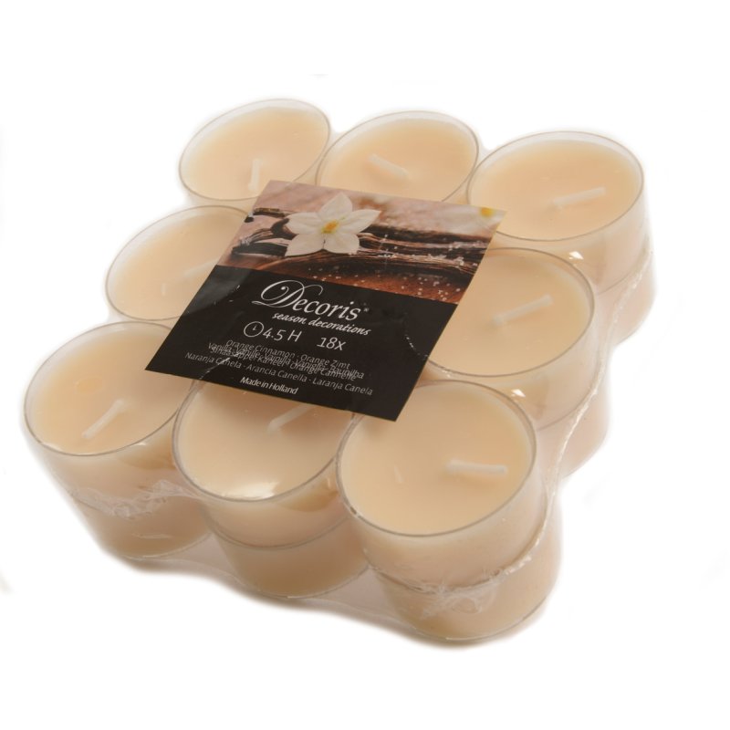 Kaemingk Pack Of 18 Cream Tealights