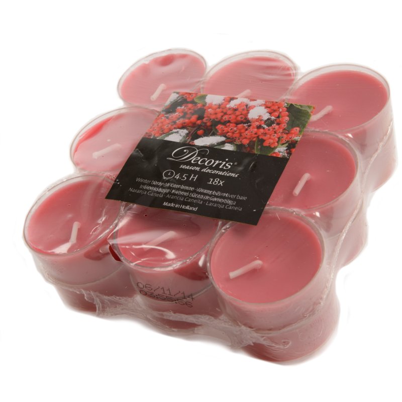 Kaemingk Pack Of 18 Red Tealights