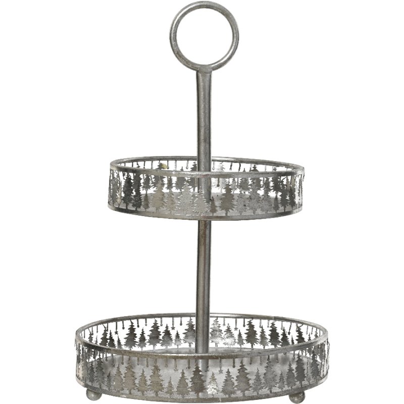 Kaemingk Stand Iron Silver Washed Tree Scenery