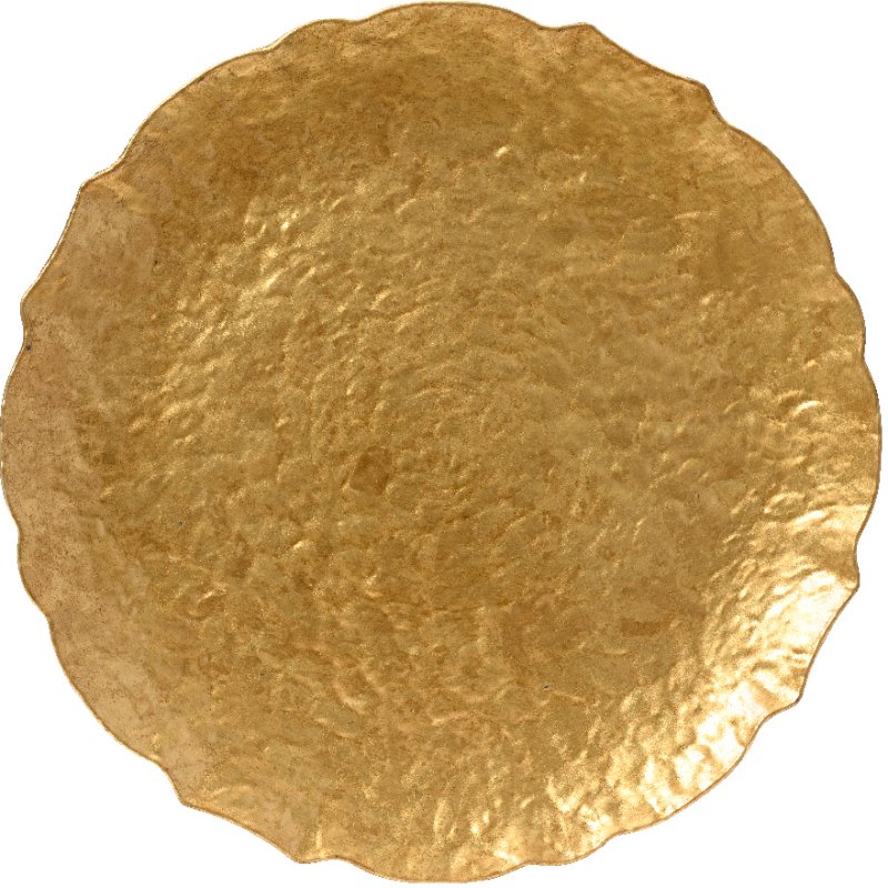 Kaemingk Hammered Metal Deco Plate