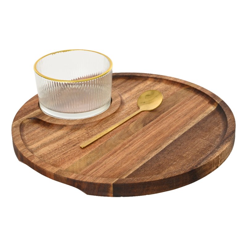 Kaemingk Tapas Set Round With Glass Bowl