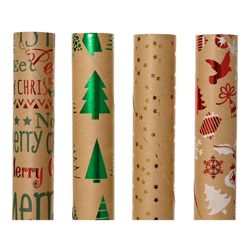 Kaemingk Assorted Giftwrapping Hotstamped Paper