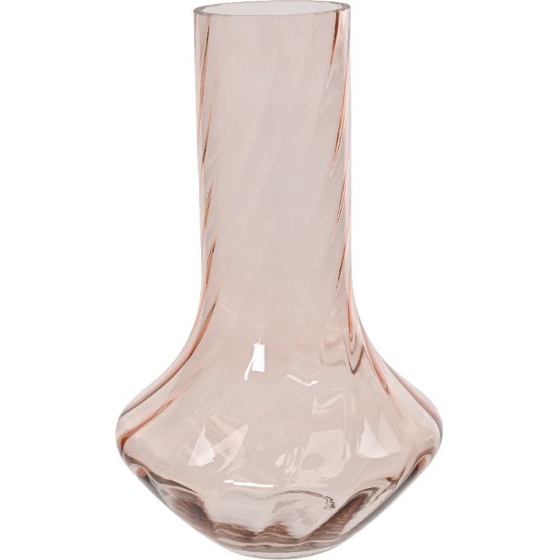 Kaemingk Vintage Pink Glass Vase