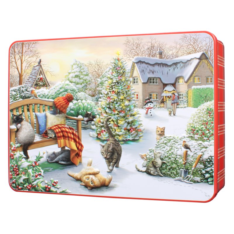 Bramble Cat In The Garden Biscuits Tin 300g