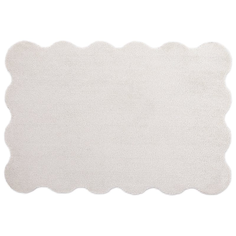 Hug Rug My Soft Scalloped Rug Pumice