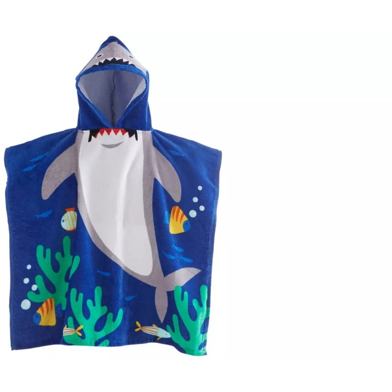 Catherine Lansfield Catherine Lansfield Kids Shark Poncho Towel