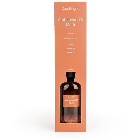 Candlelight Amberwood And Musk Reed Diffuser