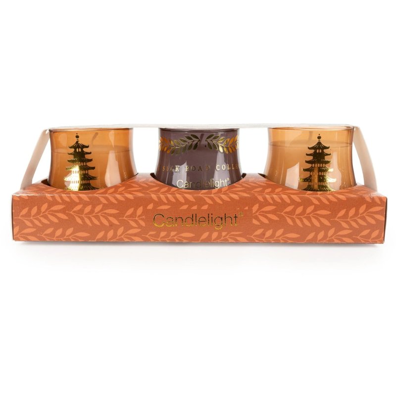 Candlelight Samarkand Set Of 3 Votives