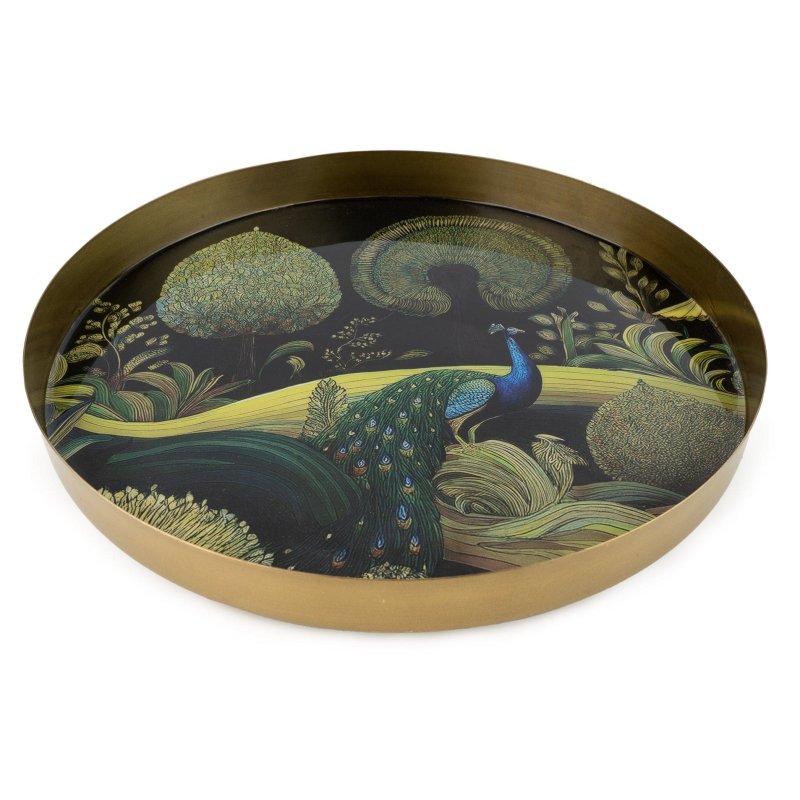 Candlelight Bukhara Metal Tray