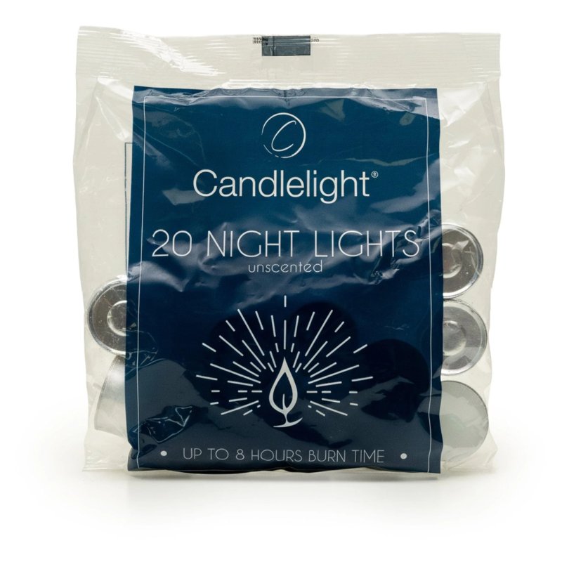 Candlelight 20 Unscented Night Lights