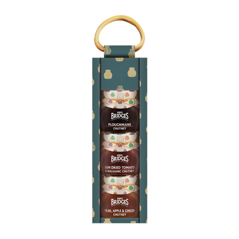 Mrs Bridges Green & Gold Juco Bag Gift Set