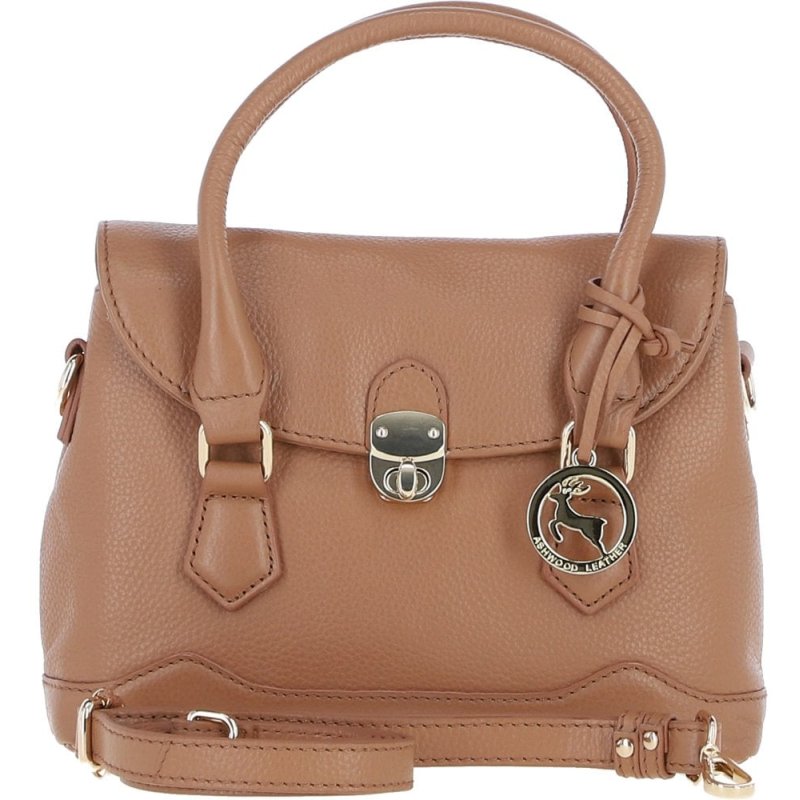Ashwood Leather Compact Handbag Butterscotch