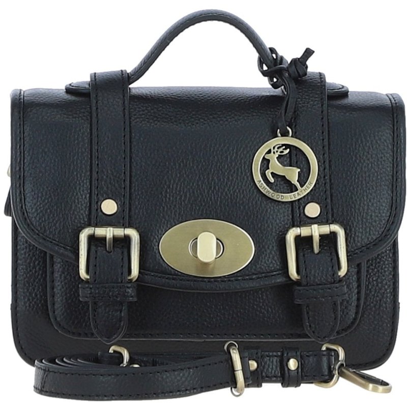Ashwood Leather Satchel Black