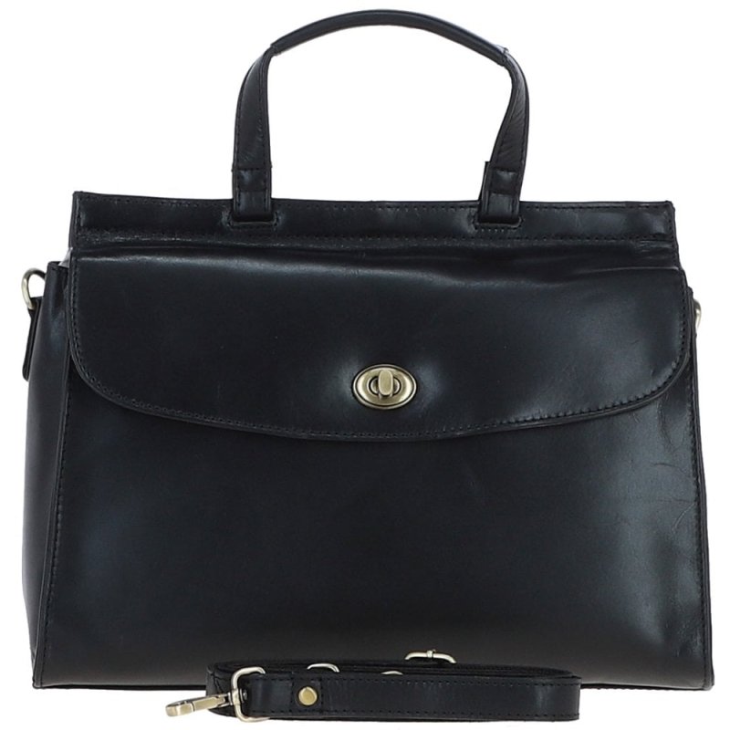 Ashwood Leather Black Large Grab Bag