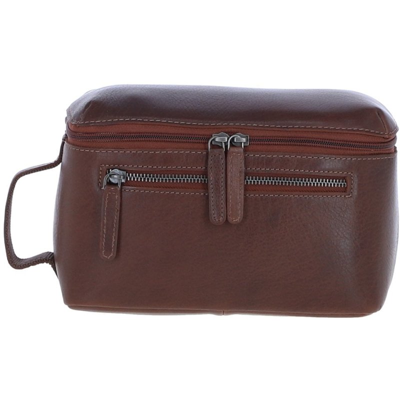Ashwood Leather Brown Classic Washbag