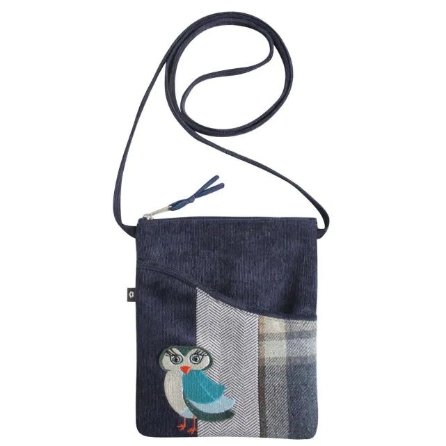 Earth Squared Earth Squared Owl Applique Sling Bag