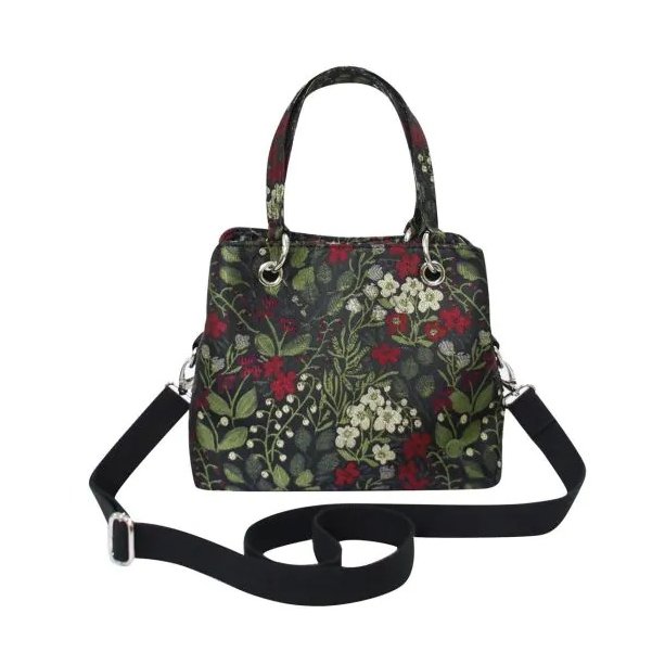 Earth Squared Earth Squared Black Jacquard Camille Bag