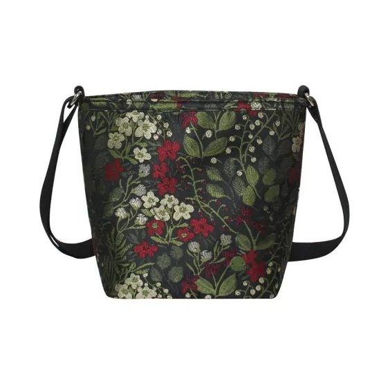 Earth Squared Earth Squared Black Jacquard Bucket Bag