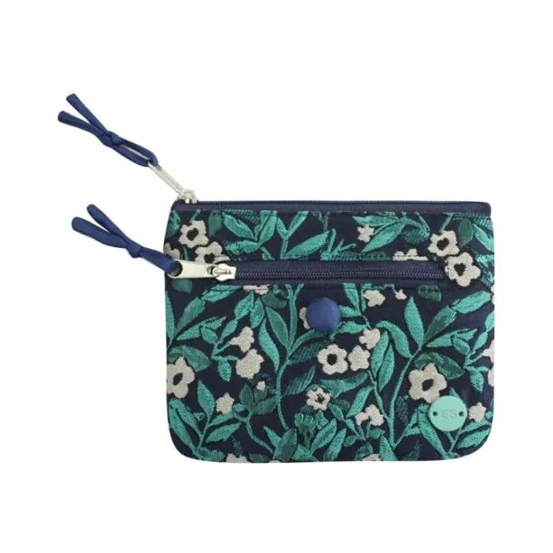 Earth Squared Earth Squared Teal Jacquard Emily Purse