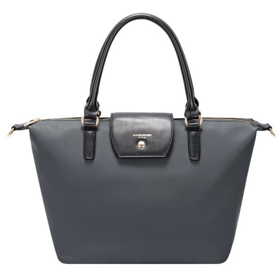 David Jones Medium Tab Over Tote Bag Black