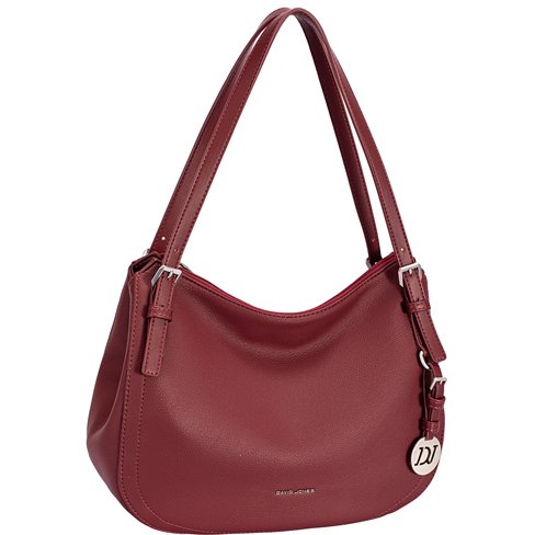 David Jones Curved Shoulder Bag Windsor Wine