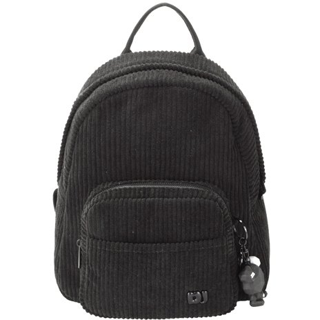 David Jones Cord Backpack Black