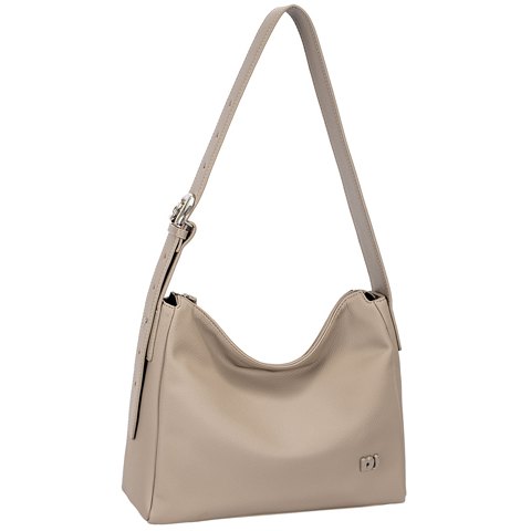 David Jones Branded Shoulder Bag Warm Taupe