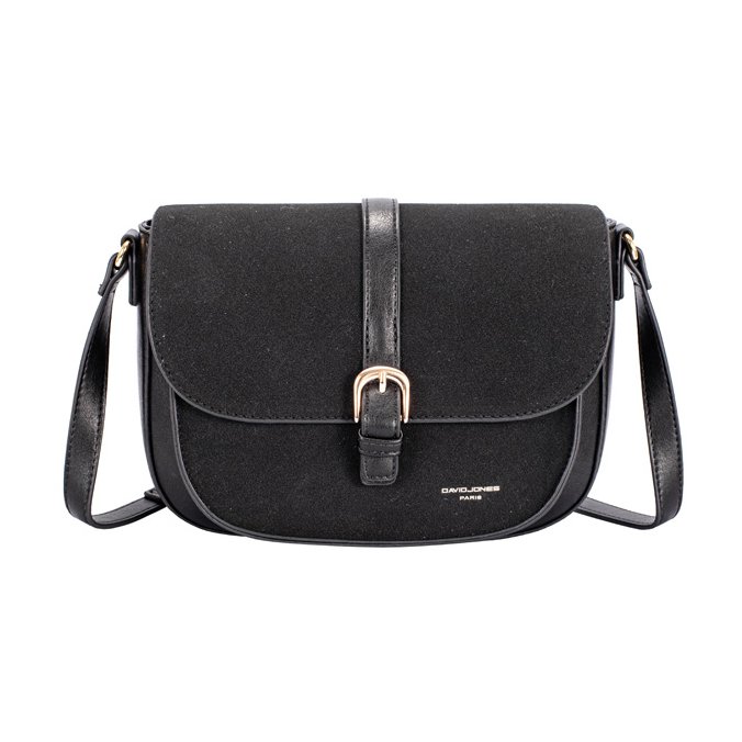 David Jones Flap Over Bag Black
