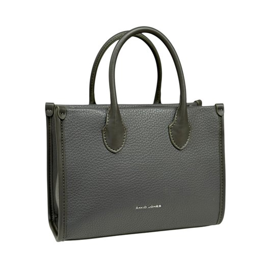 David Jones Top Handle Bag Battleship Grey