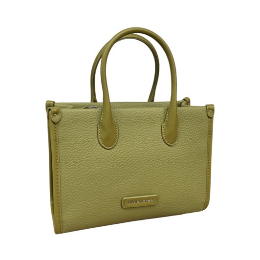 David Jones Top Handle Bag Dark Lime
