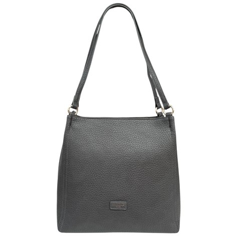 David Jones Textured Shoulder Bag Dark Grey