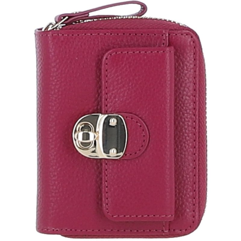 Ashwood Leather Purse Raspberry