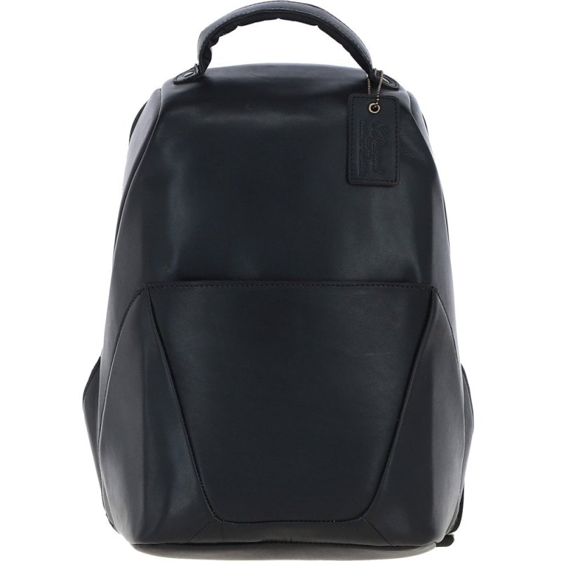 Ashwood Leather Black Leather Backpack