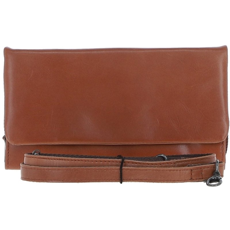 Ashwood Leather Clutch Shoulder Bag Tan