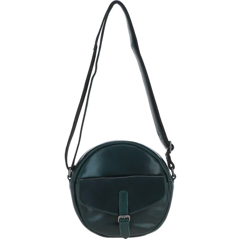 Ashwood Leather Round X-Body Bag Sea Green