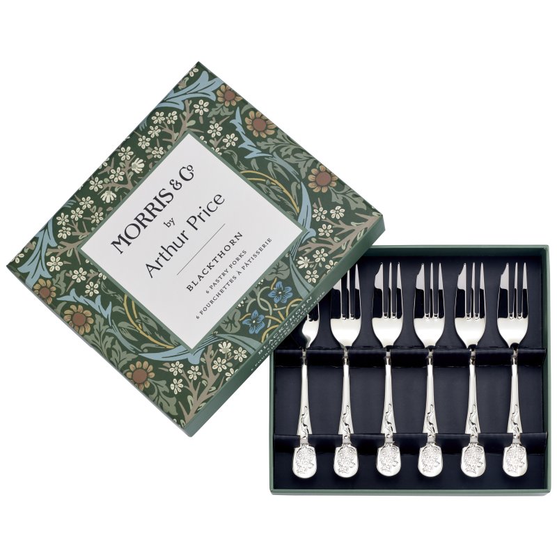 Morris & Co Blackthorn Box Of 6 Pastry Forks